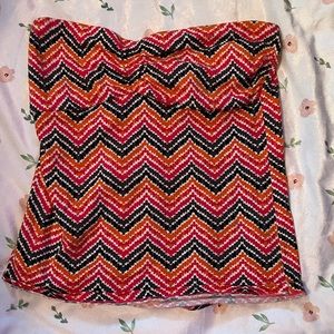 Rue 21 strapless pink shirt XL